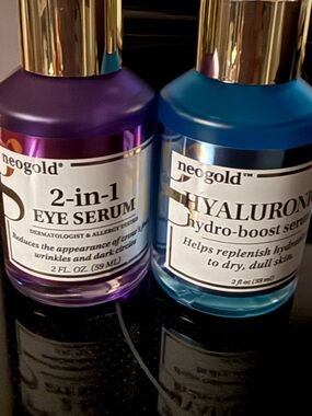 Purple 2-in-1 Eye Serum & Blue Hyaluron Hydro-Boost Serum (Bundle)